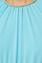 فستان جيرسي متوسط الطول برباط حول الرقبة